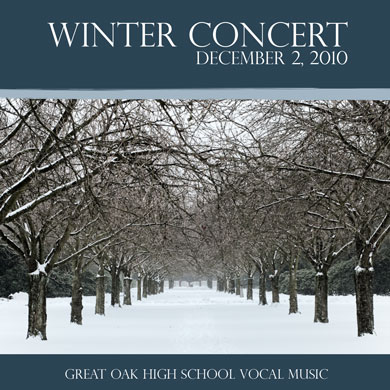 GOHS Choir Winter Concert CD 2010